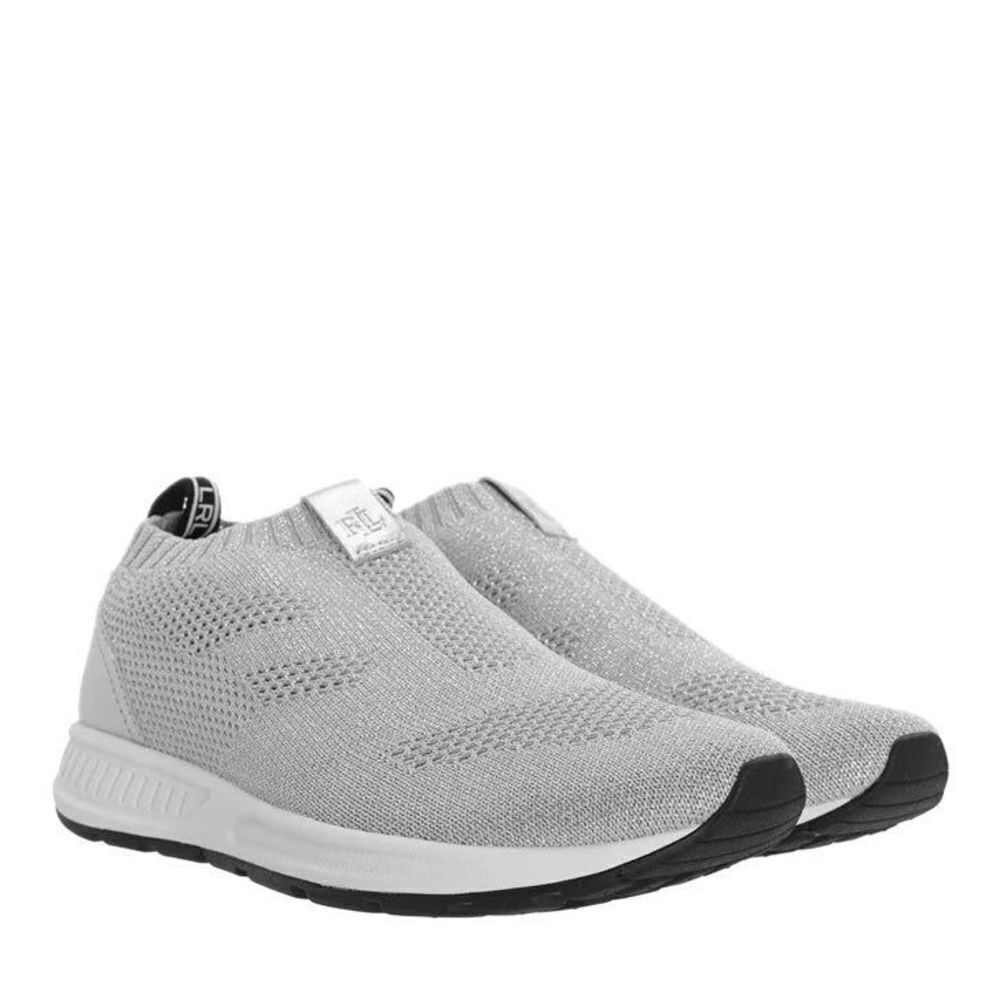 LAUREN RALPH LAUREN KACIE Slip On Running Sneakers Sport Silver Women's Shoes